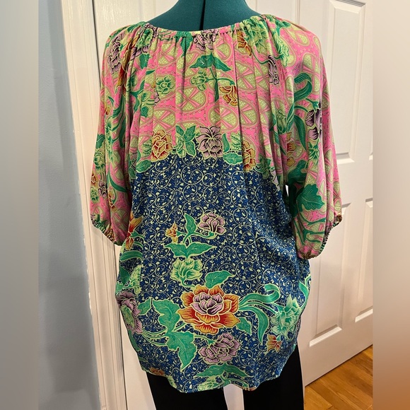 Multicolor Biance Coletti peasant blouse - Picture 3 of 5